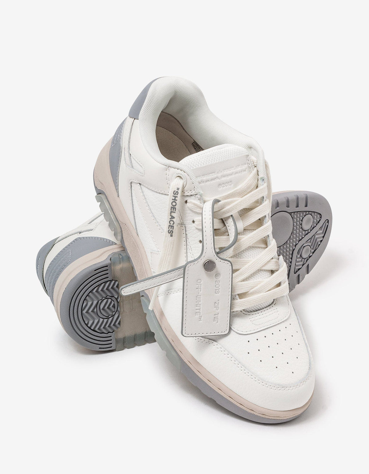 Off-White Out Of Office White & Grey Trainers