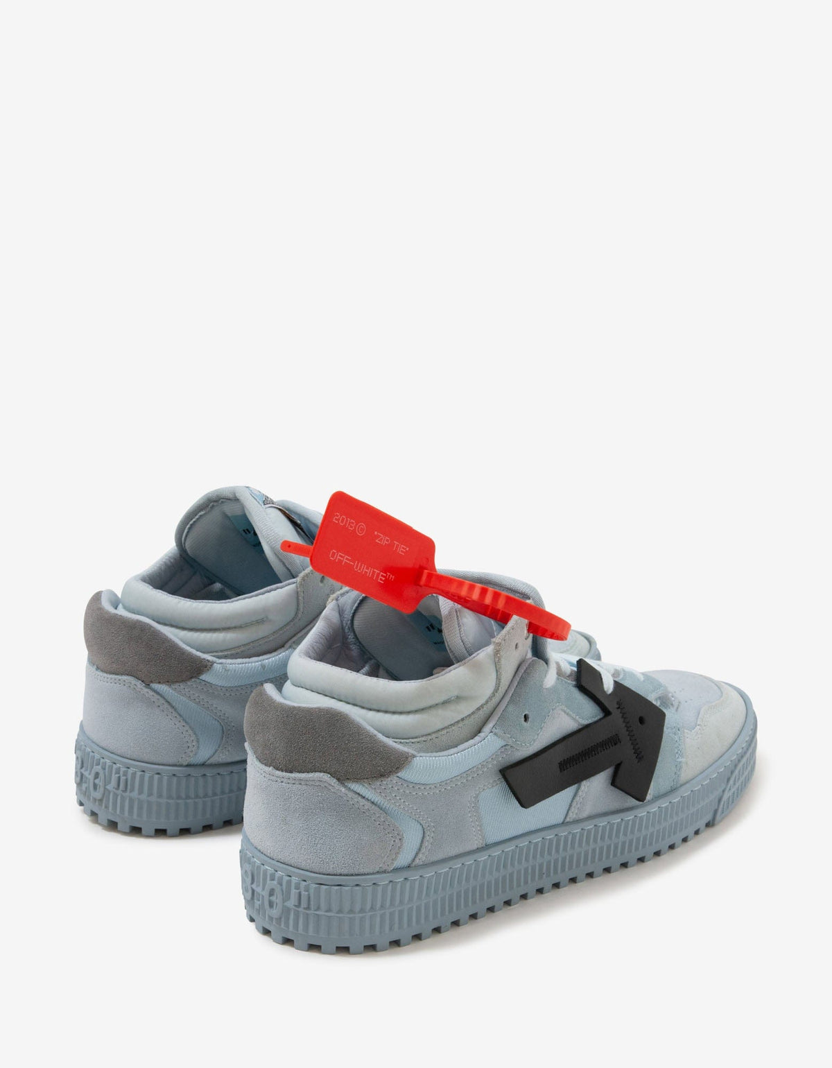 Off-White Pale Blue & Grey Off-Court Low Trainers