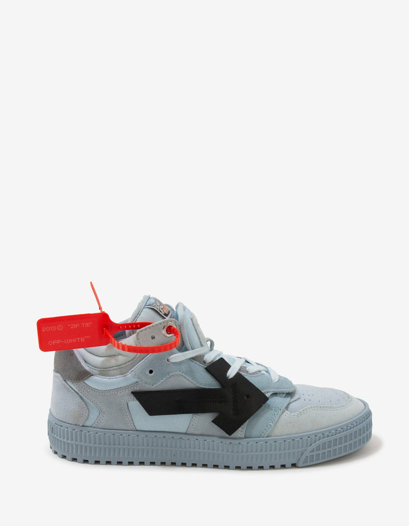 Off-White Pale Blue & Grey Off-Court Low Trainers