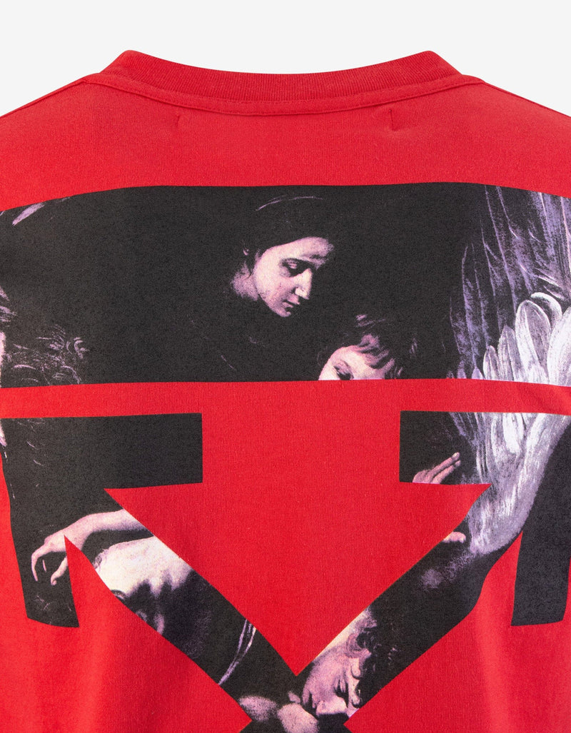 Off-White Red Caravaggio Arrows Print T-Shirt