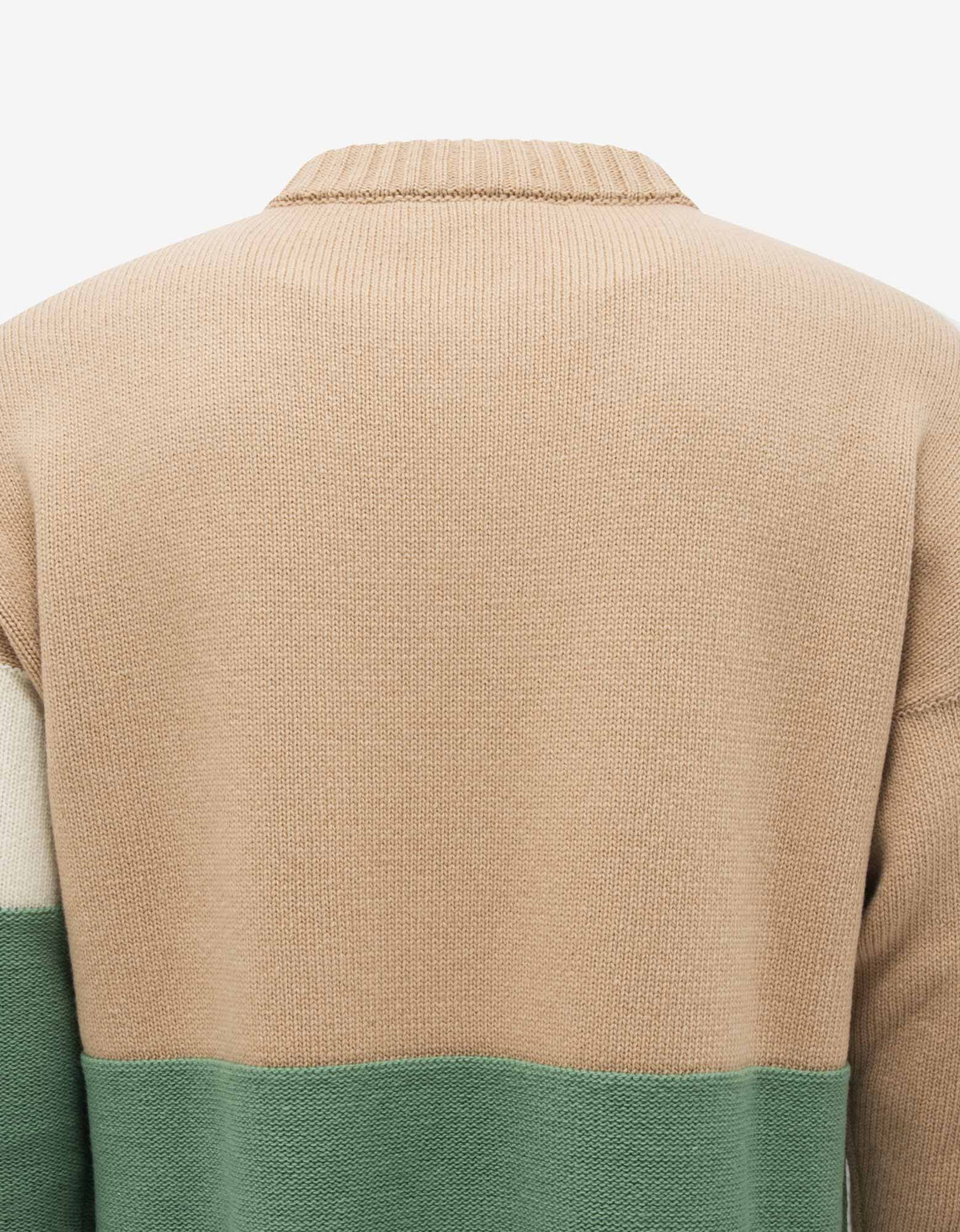 Off-White Tan Colour Block Sweater