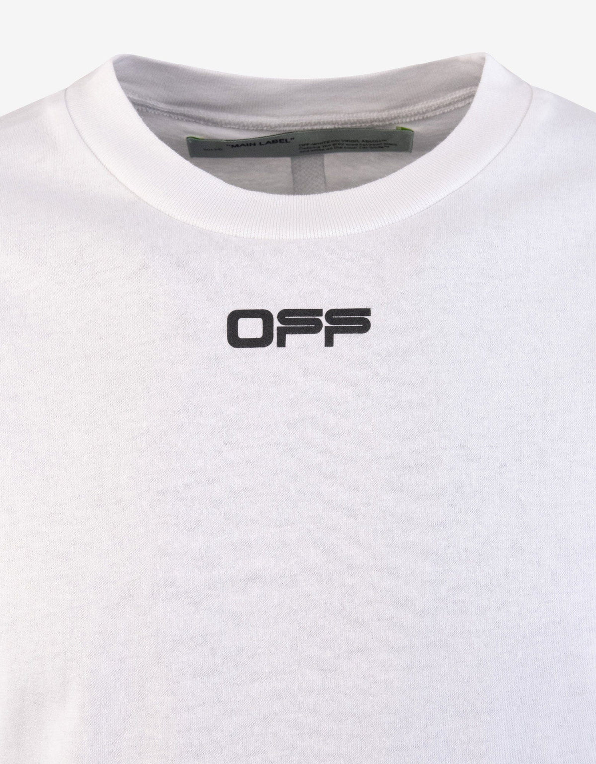 Off-White White Airport Tape Arrows Print T-Shirt