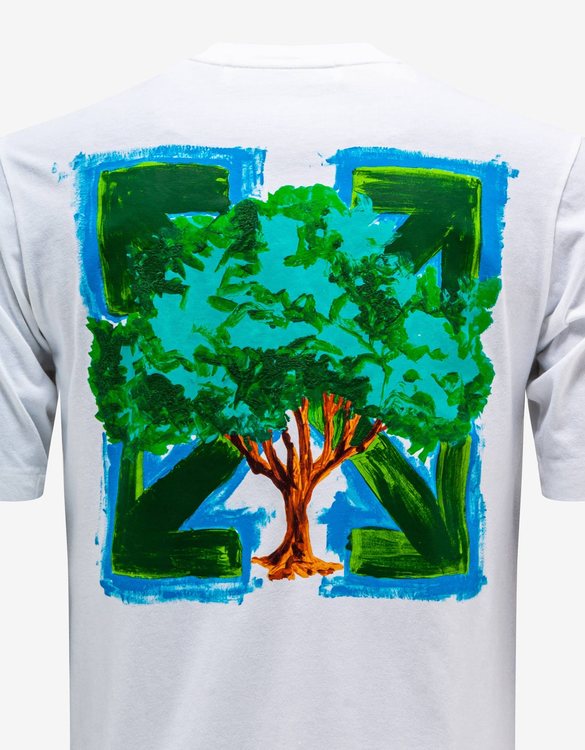 Off-White White Arrow Tree Print T-Shirt