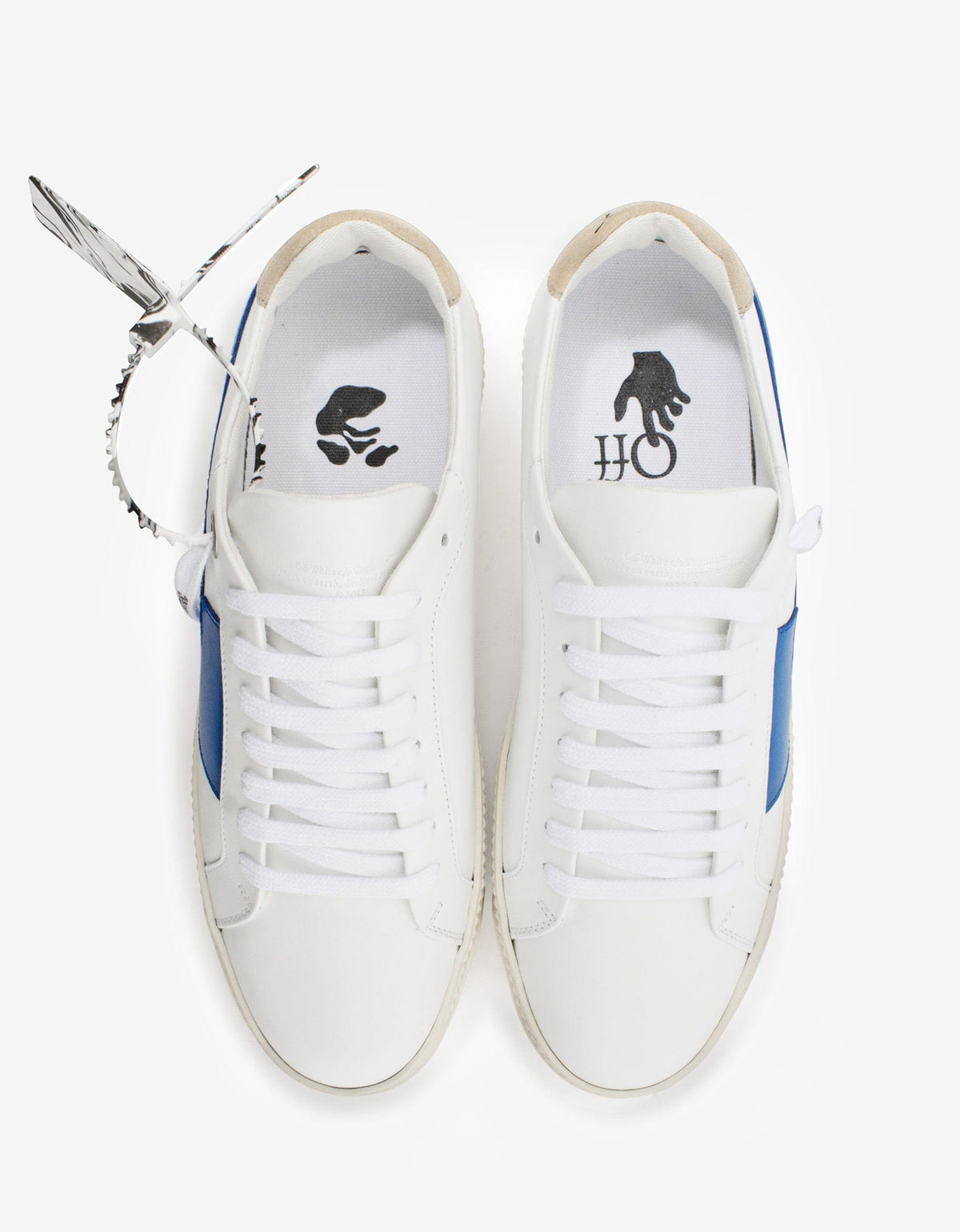 Off-White White & Blue Arrow Trainers