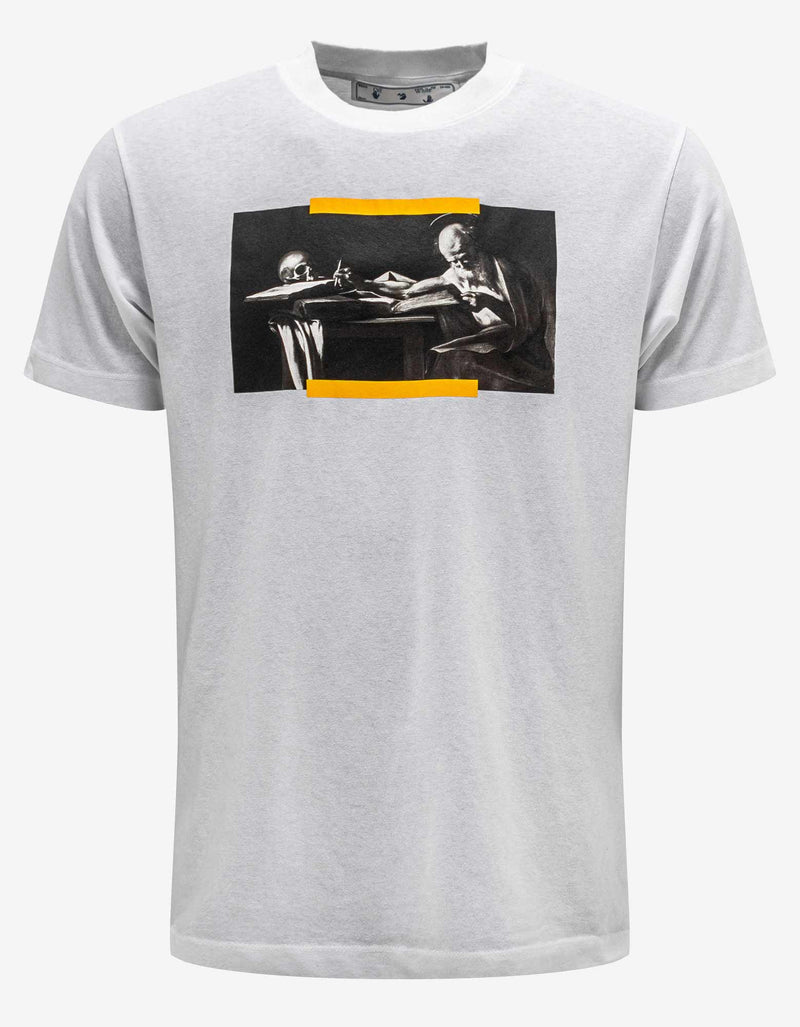 Off-White White Carav Painting T-Shirt