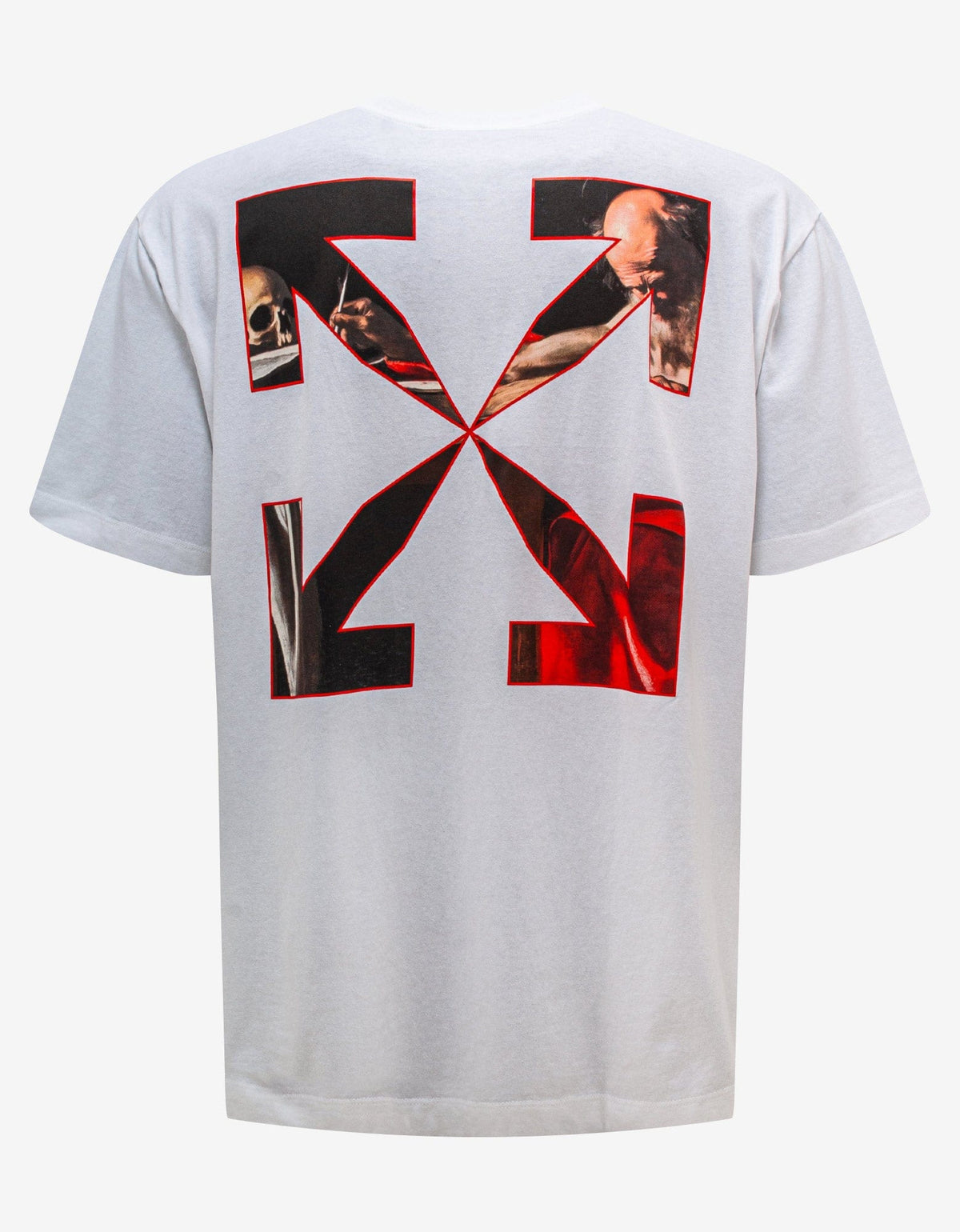 Off-White White Caravaggio Print Oversized T-Shirt