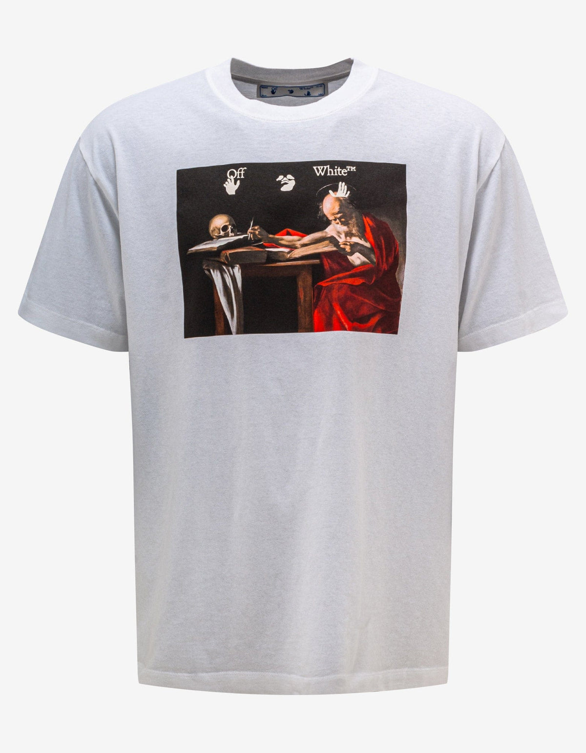 Off-White White Caravaggio Print Oversized T-Shirt