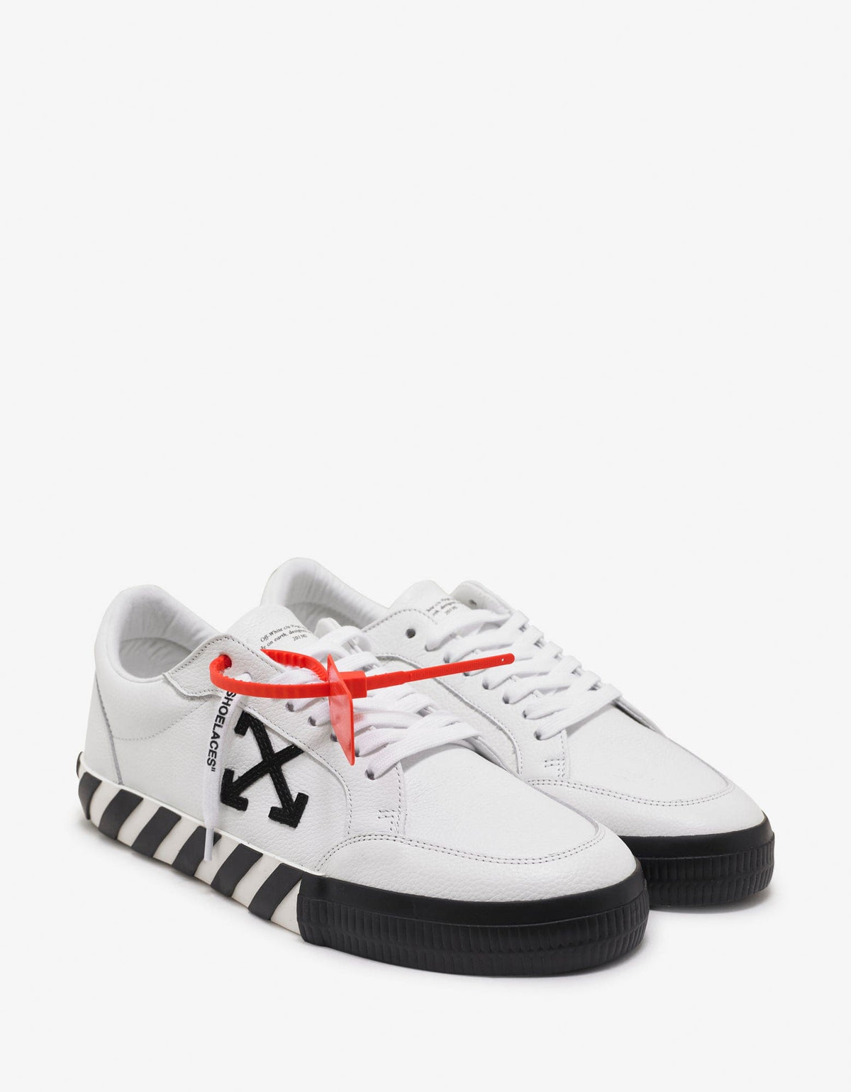 Off-White White Grain Leather Low Vulcanized Trainers