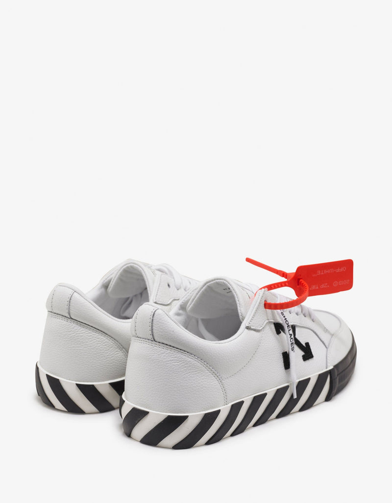 Off-White White Grain Leather Low Vulcanized Trainers