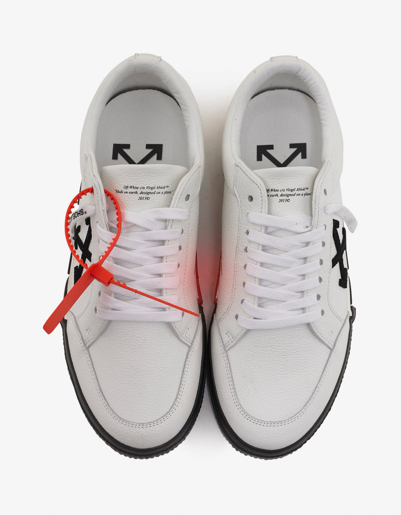 Off-White White Grain Leather Low Vulcanized Trainers