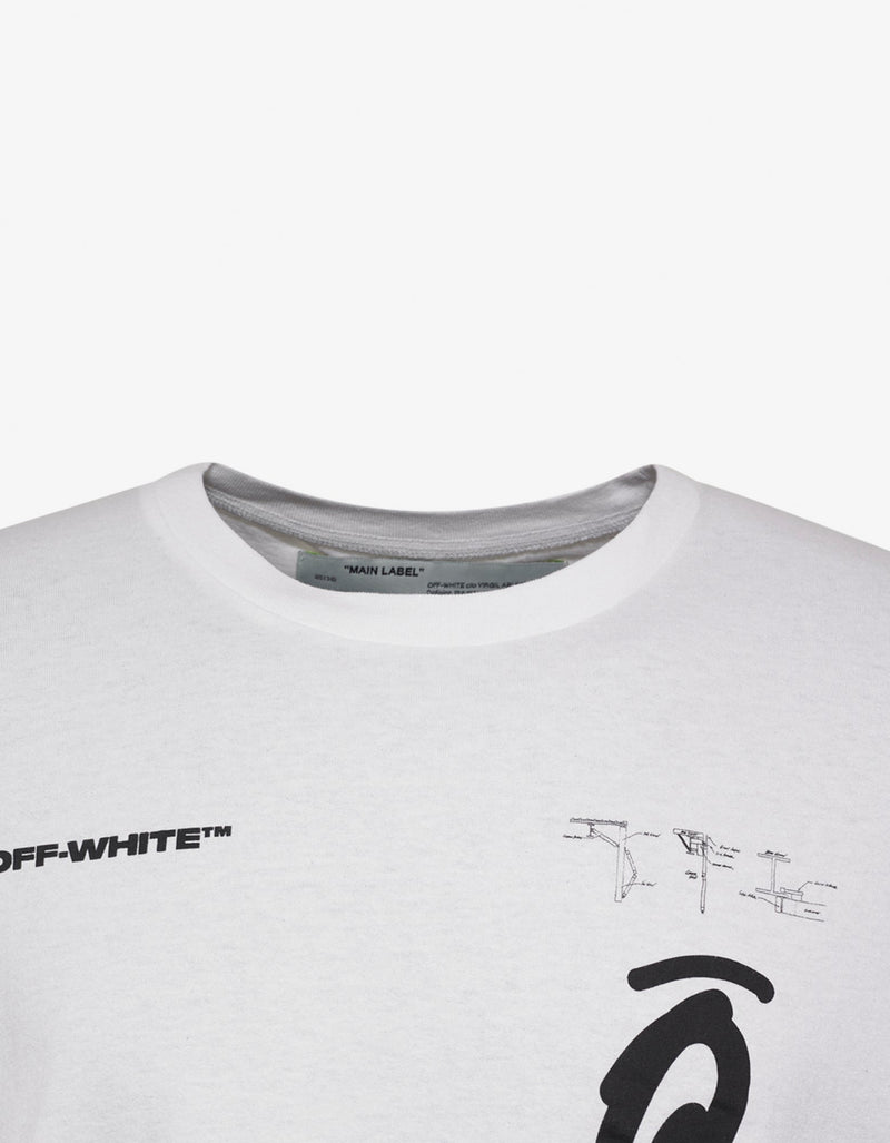 Off-White White Splitted Arrows Over T-Shirt