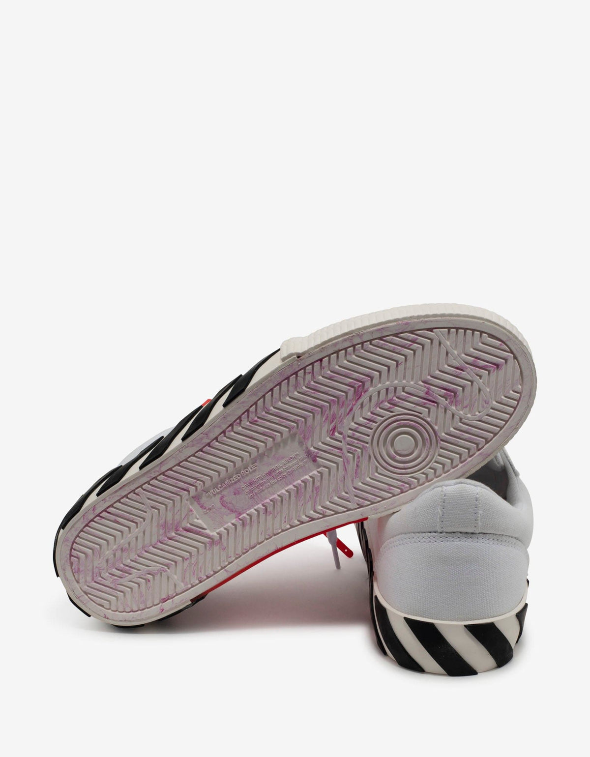 Off-White White & Violet Low Vulcanized Trainers