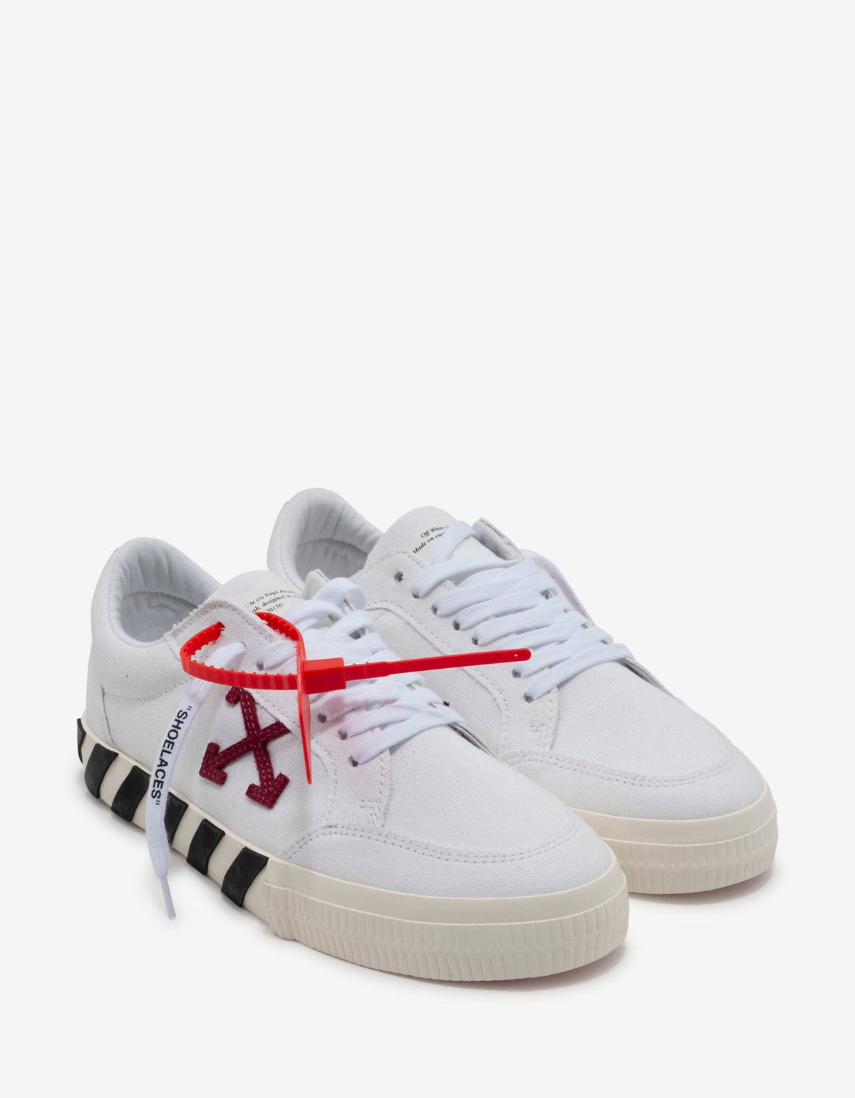 Off-White White & Violet Low Vulcanized Trainers