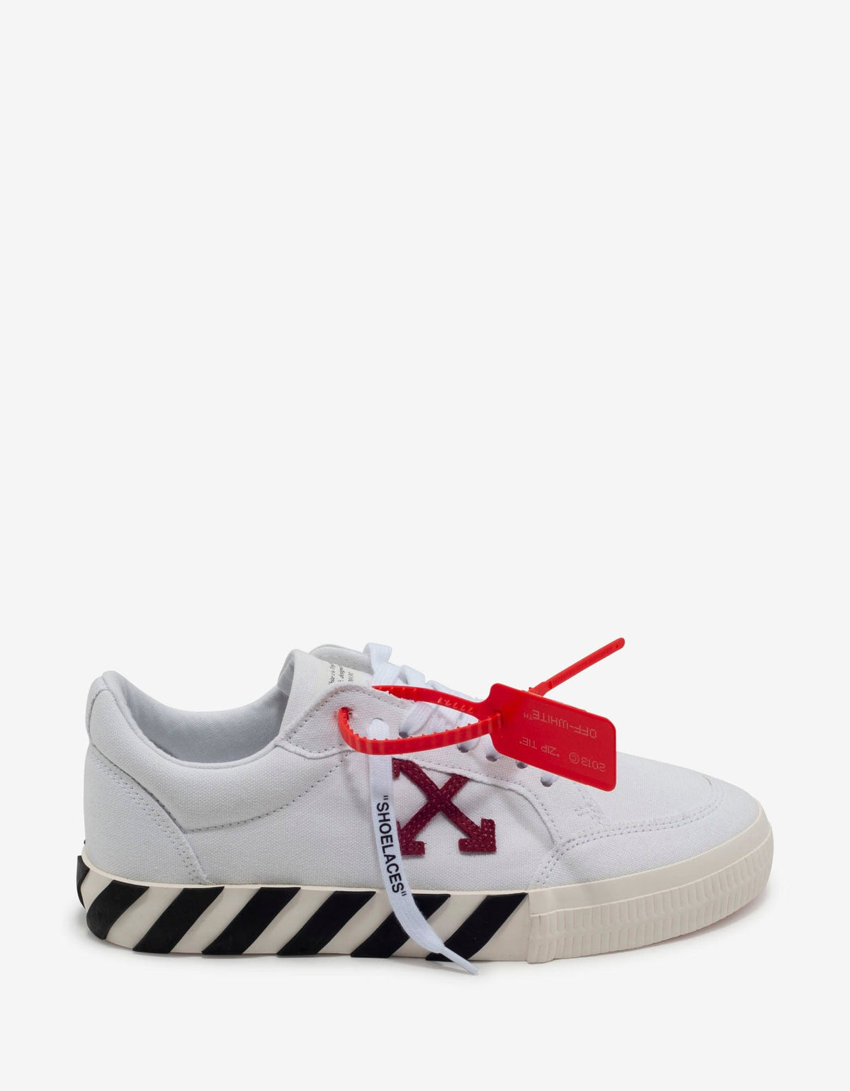 Off-White White & Violet Low Vulcanized Trainers