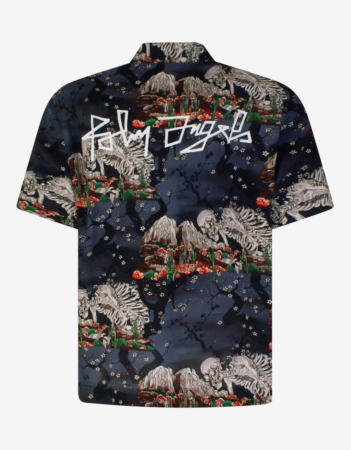 Palm Angels All-Over Skull Print Bowling Shirt