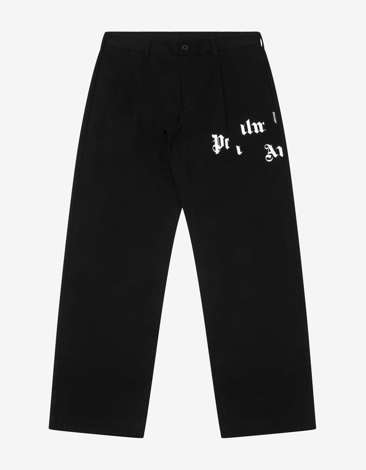 Palm Angels Black Broken Logo Chinos