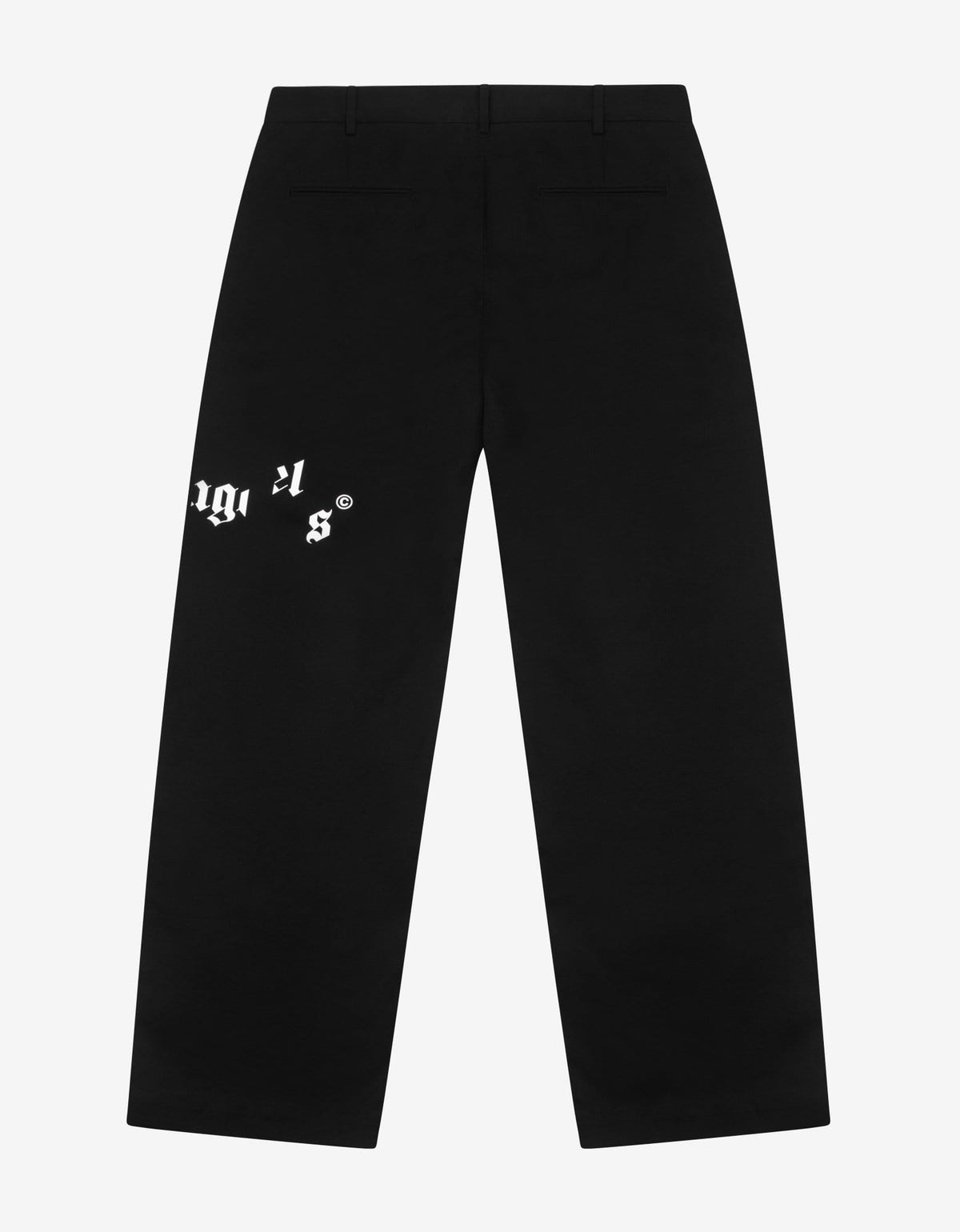 Palm Angels Black Broken Logo Chinos