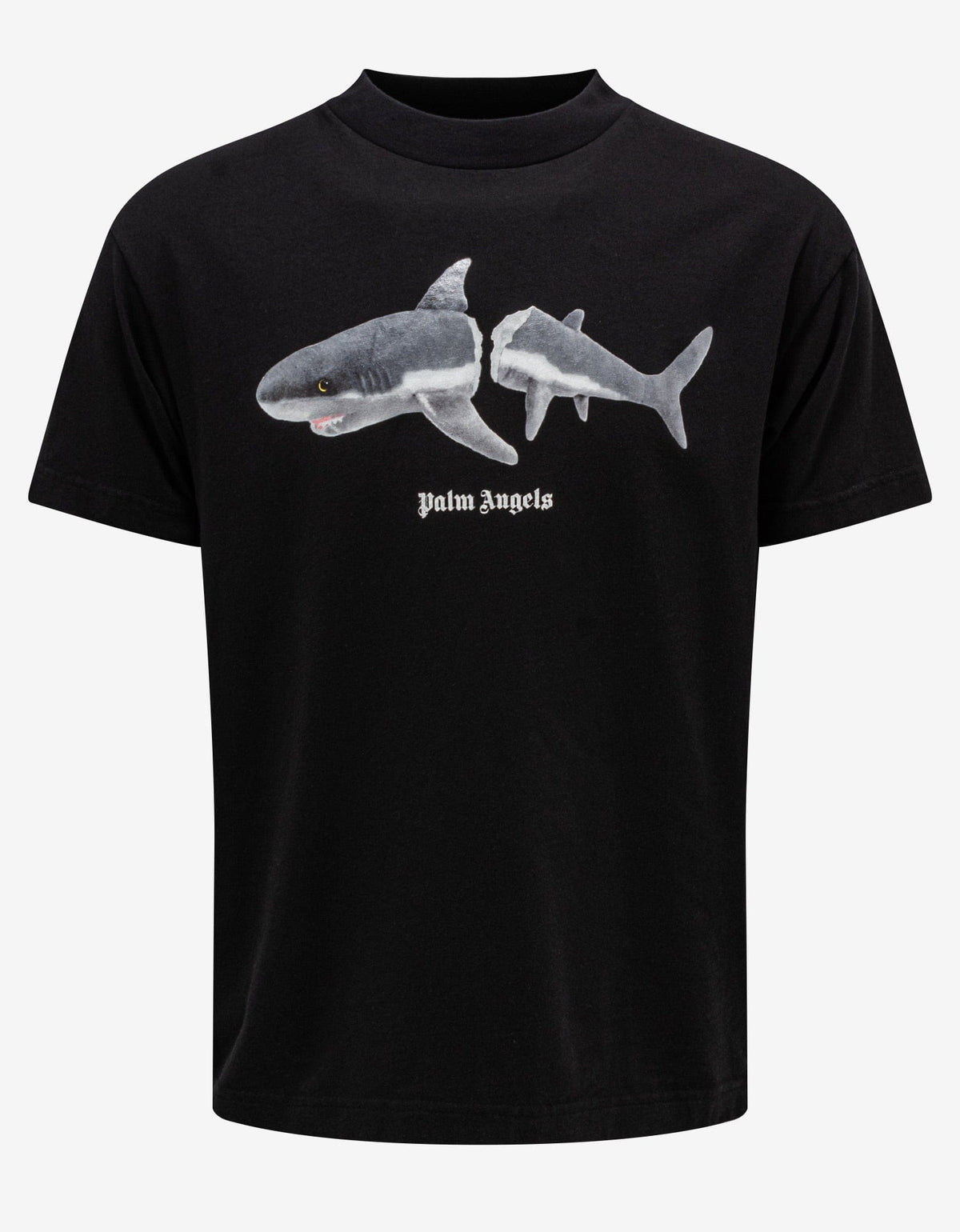 Palm Angels Black Classic Shark Print T-Shirt