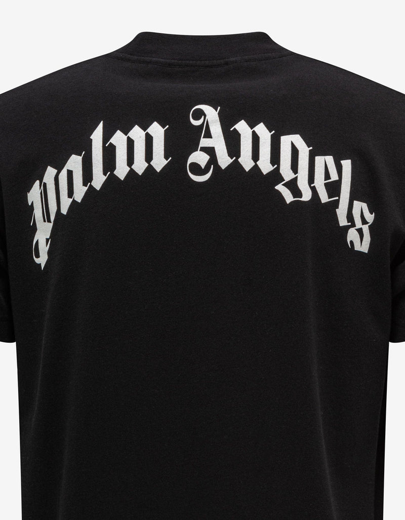 Palm Angels Black Classic Shark Print T-Shirt