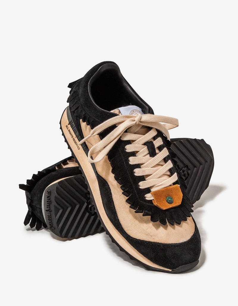 Palm Angels Black Fringe Runner Trainers