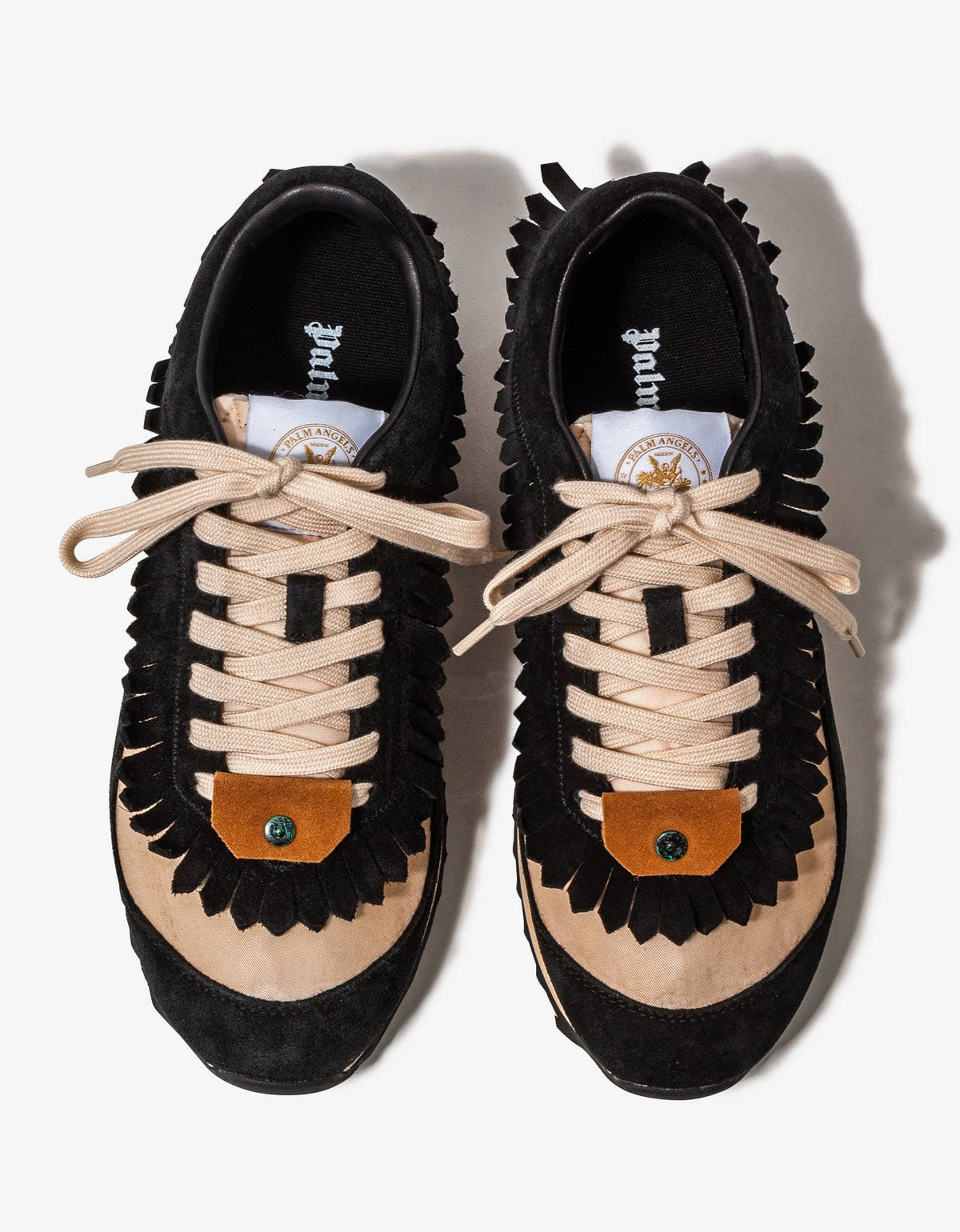 Palm Angels Black Fringe Runner Trainers