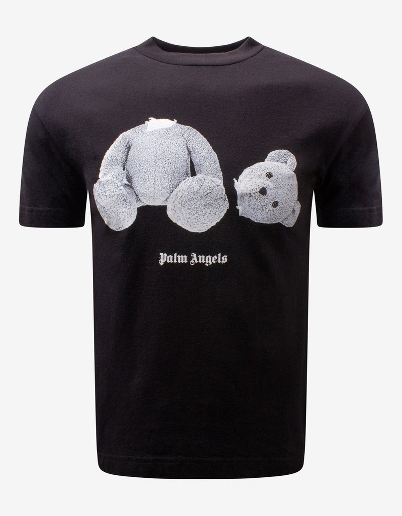 Palm Angels Black Ice Bear Print T-Shirt