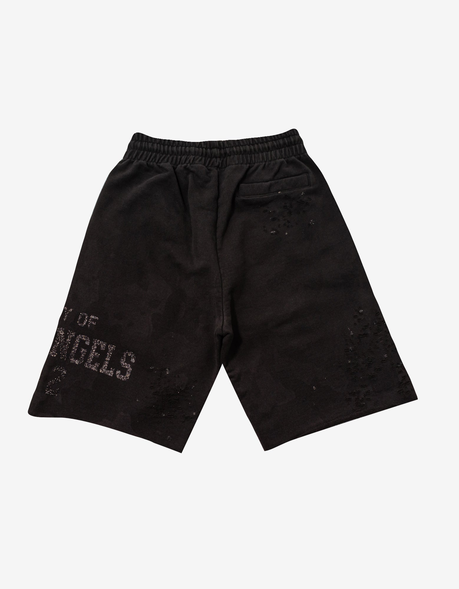 Distressed sweat shorts sale