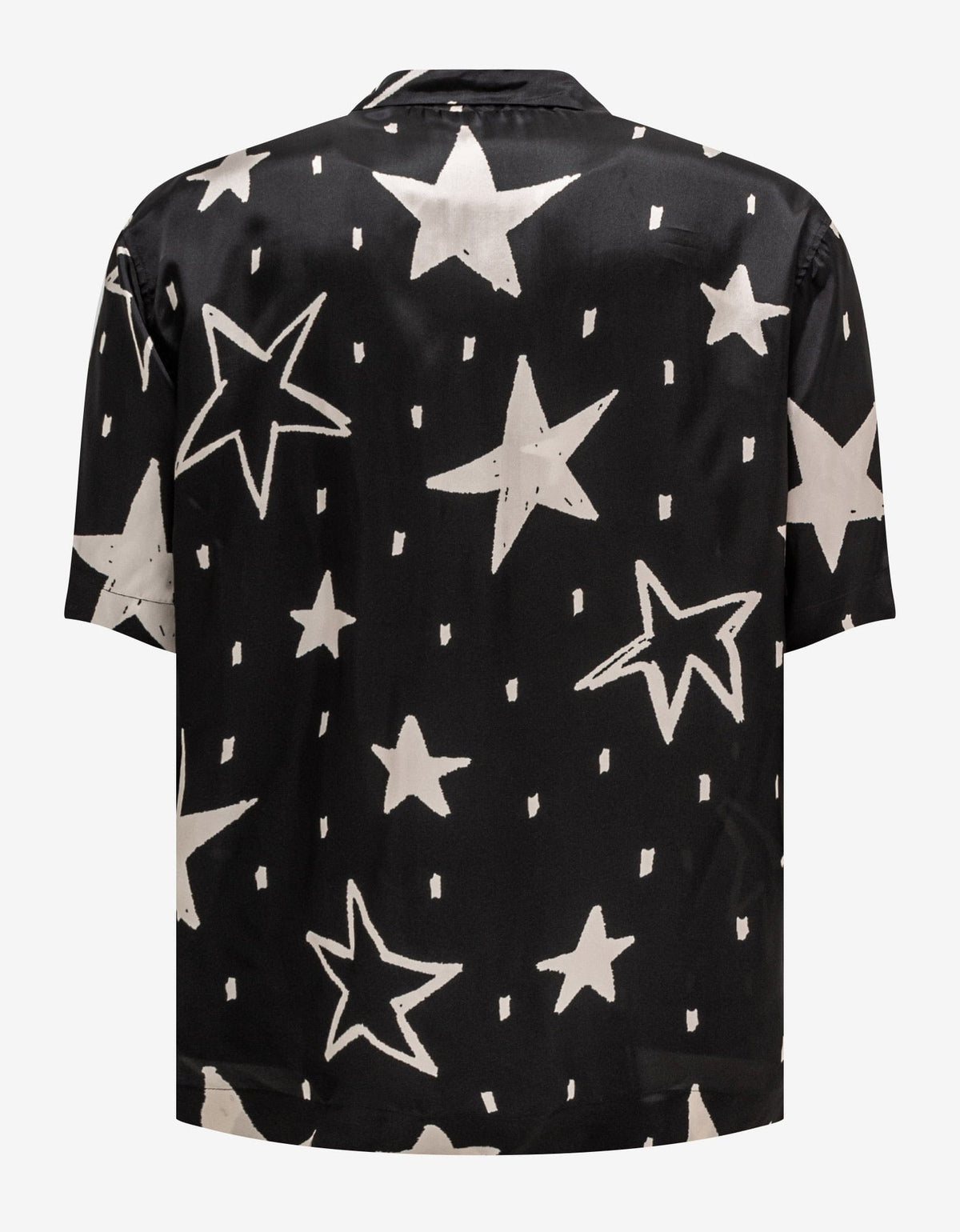 Palm Angels Black Night Sky Bowling Shirt