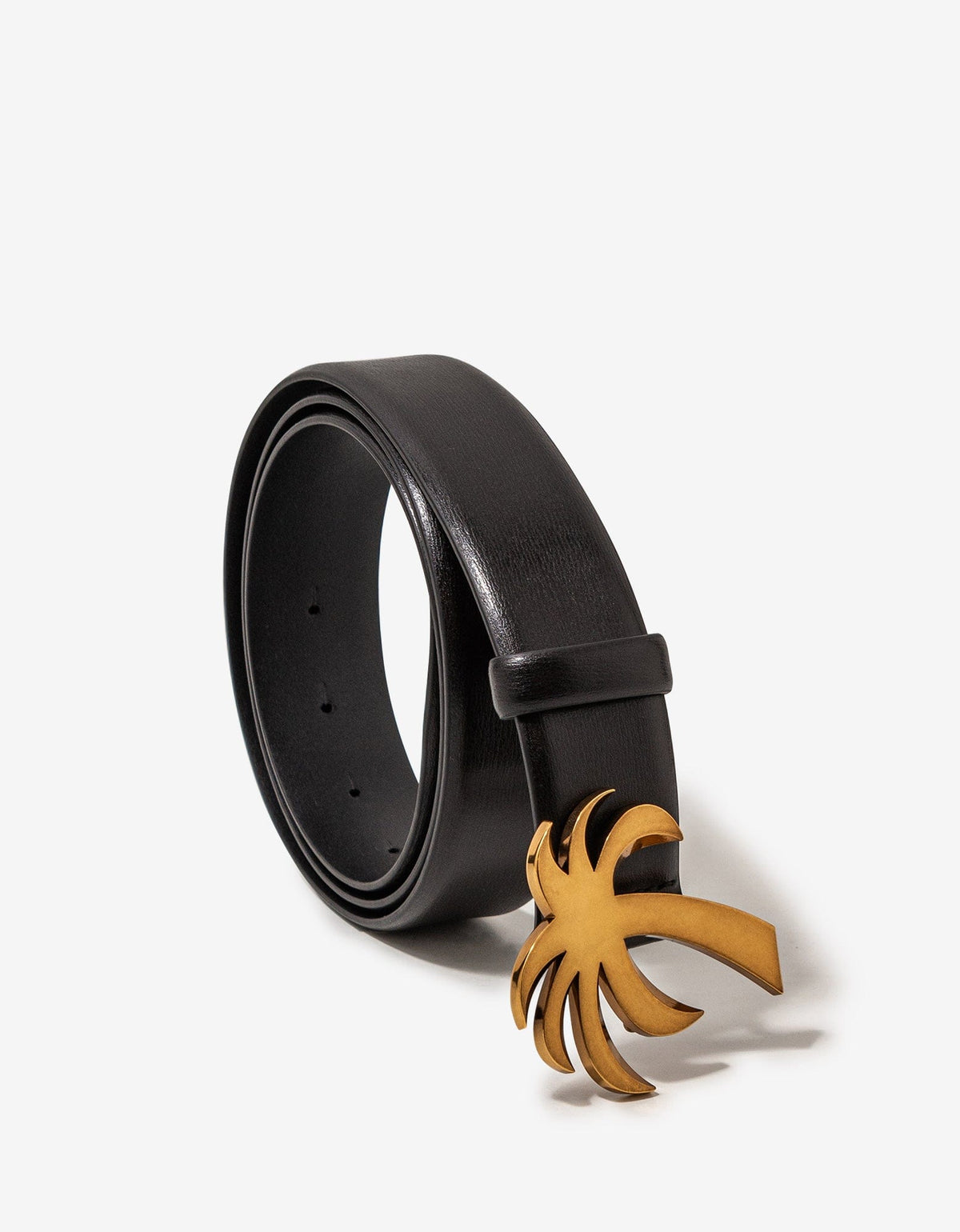 Palm Angels Black Palm Leather Belt