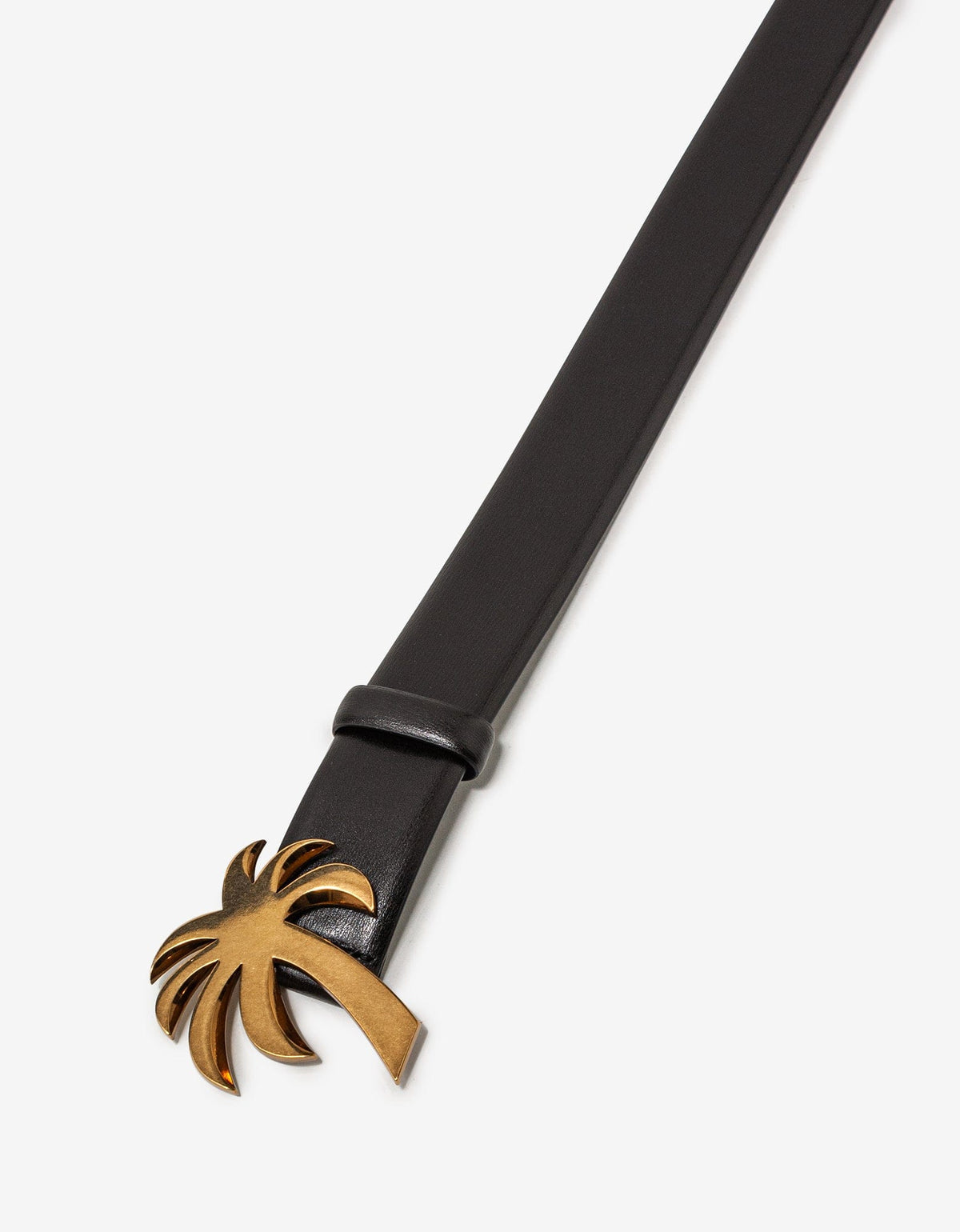 Palm Angels Black Palm Leather Belt