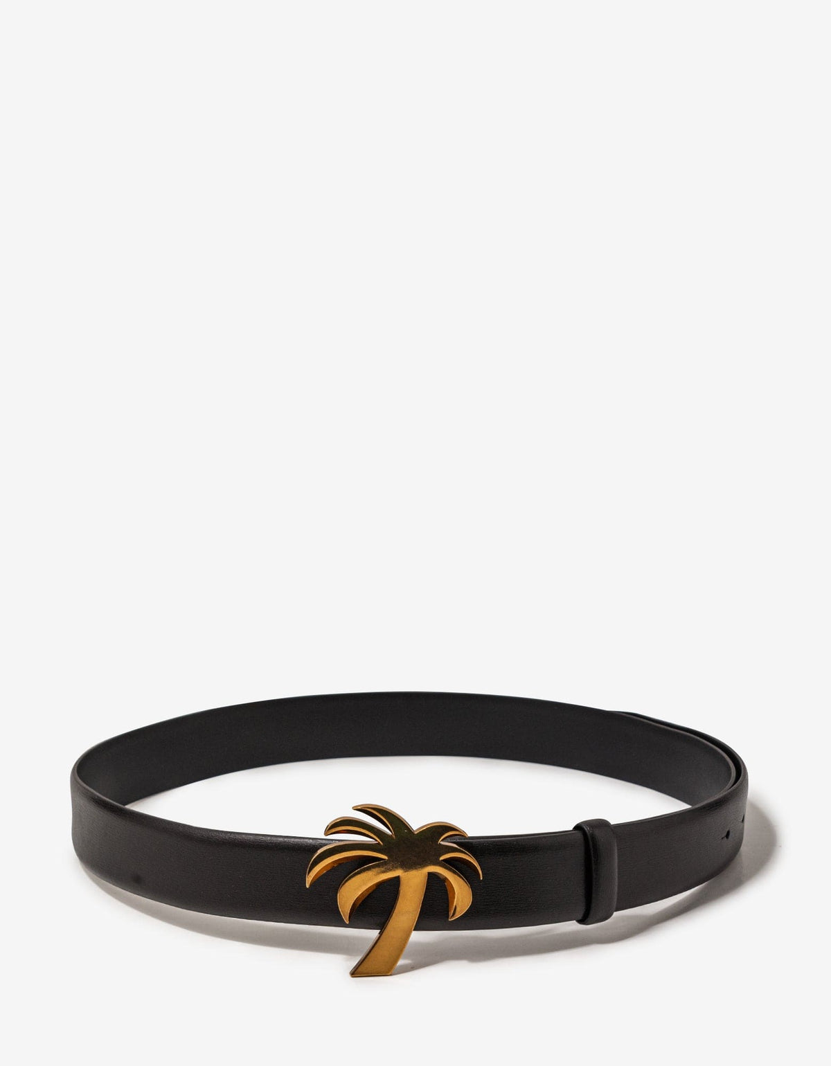 Palm Angels Black Palm Leather Belt