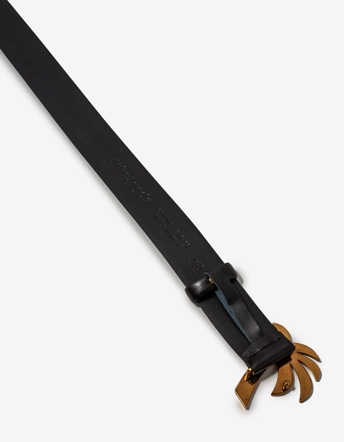 Palm Angels Black Palm Leather Belt