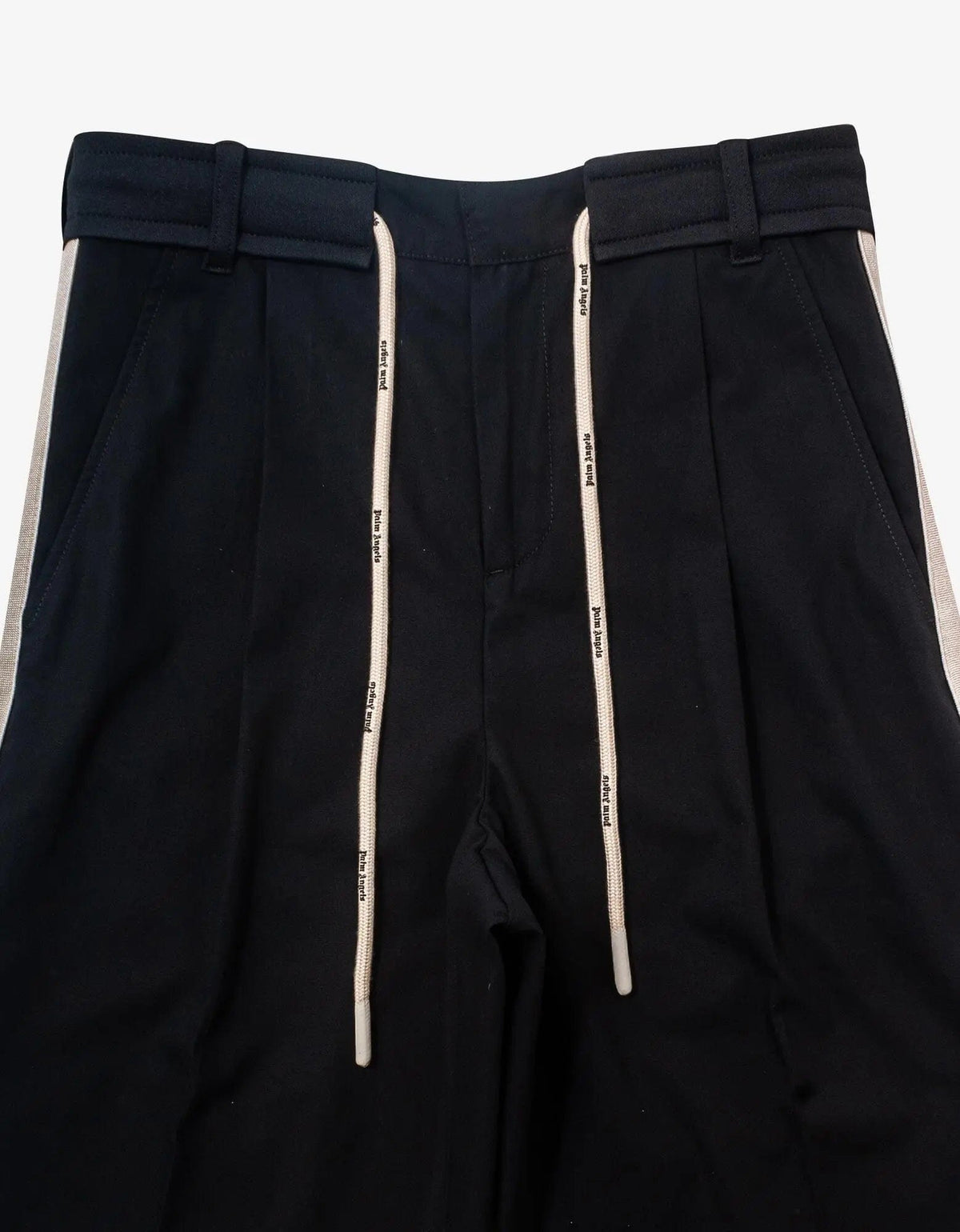 Palm Angels Black Track Belt Pants