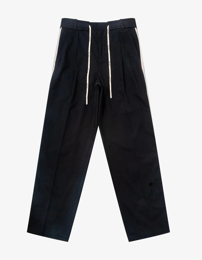 Palm Angels Black Track Belt Pants