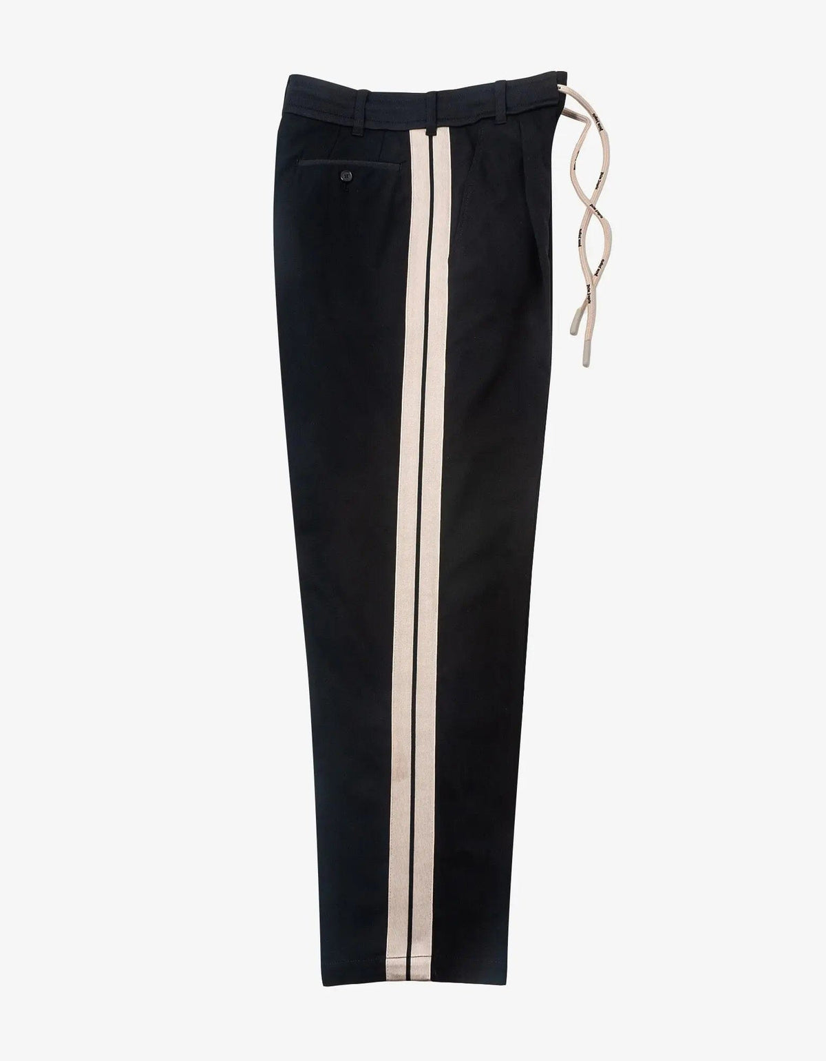 Palm Angels Black Track Belt Pants