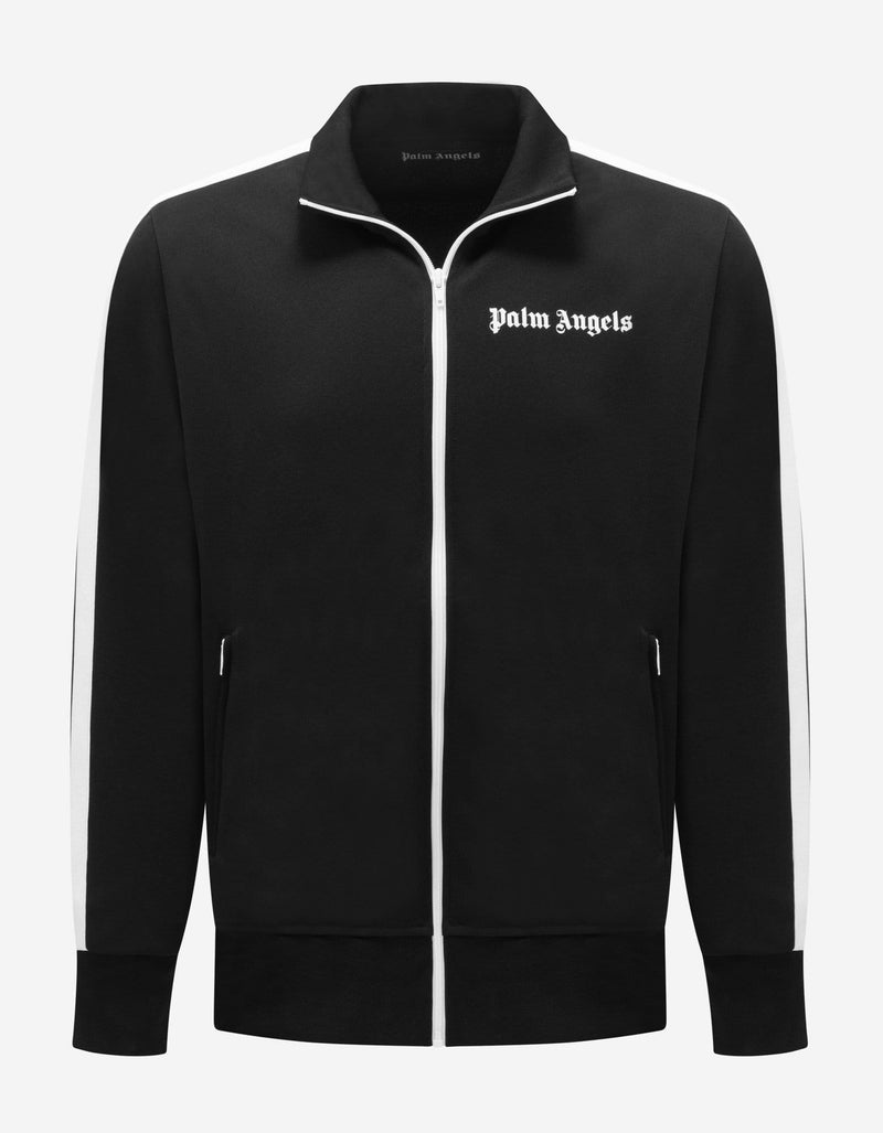 Palm Angels Black Tracksuit with Stripes