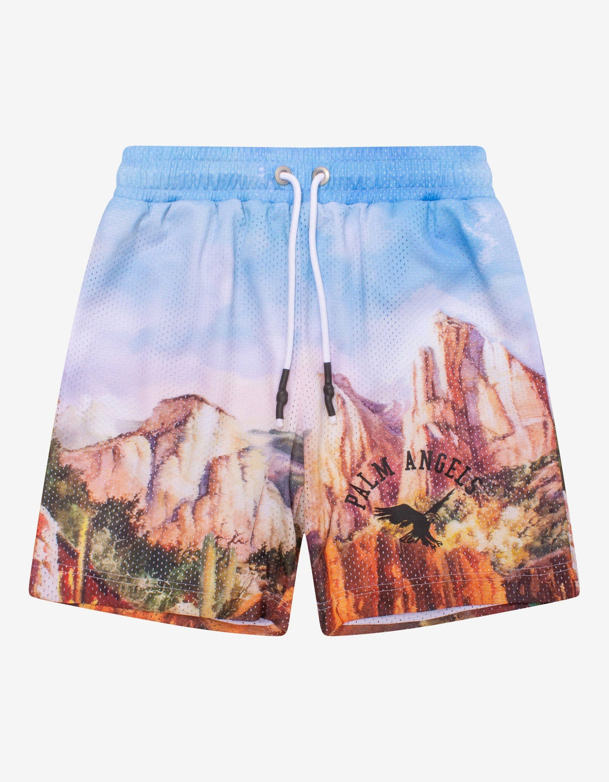 Palm Angels Blue Canyon Mesh Shorts