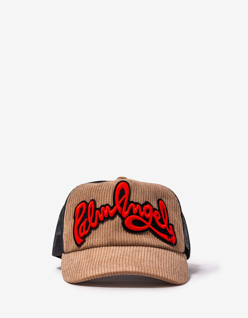 Palm Angels Corduroy Logo Trucker Hat