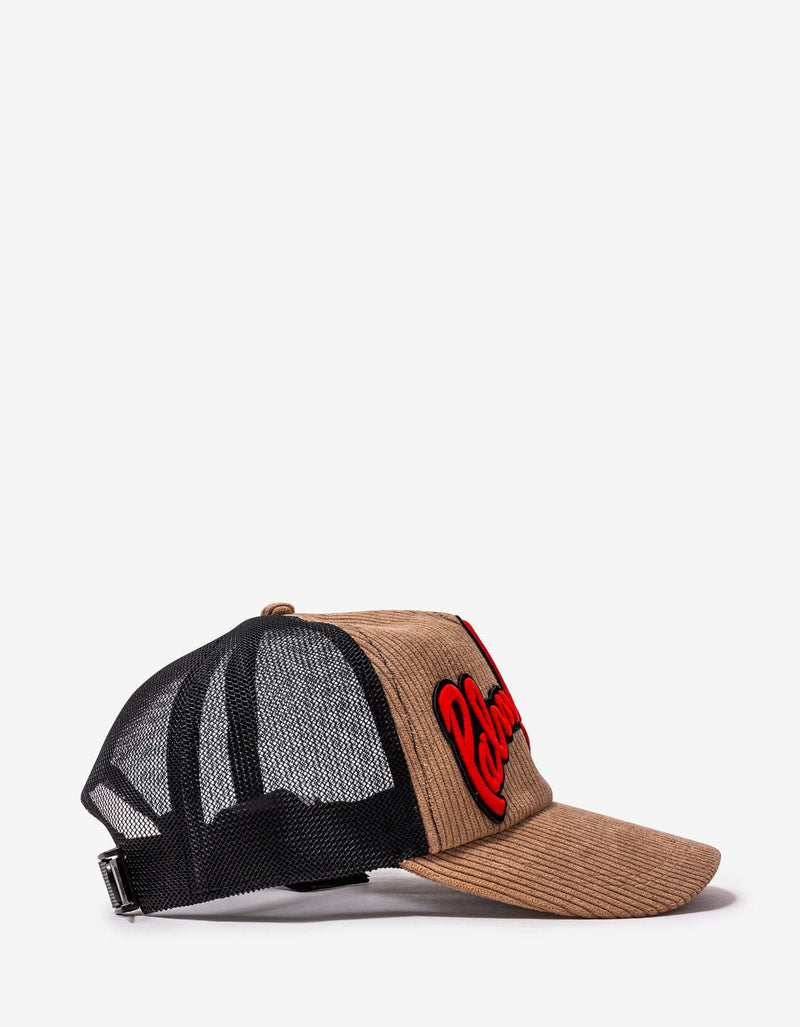 Palm Angels Corduroy Logo Trucker Hat