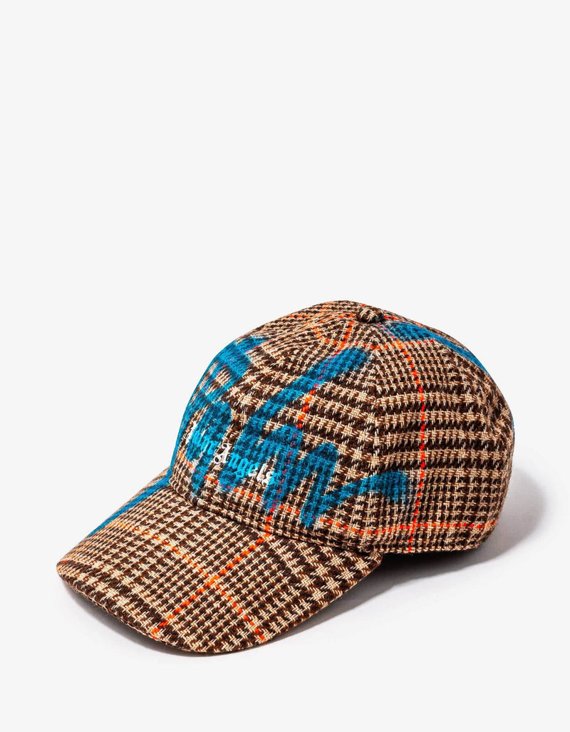 Palm Angels Houndstooth Check PXP Sprayed Cap