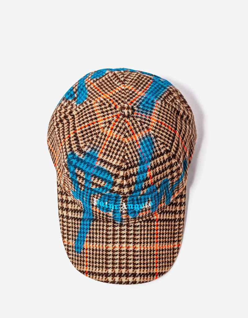 Palm Angels Houndstooth Check PXP Sprayed Cap