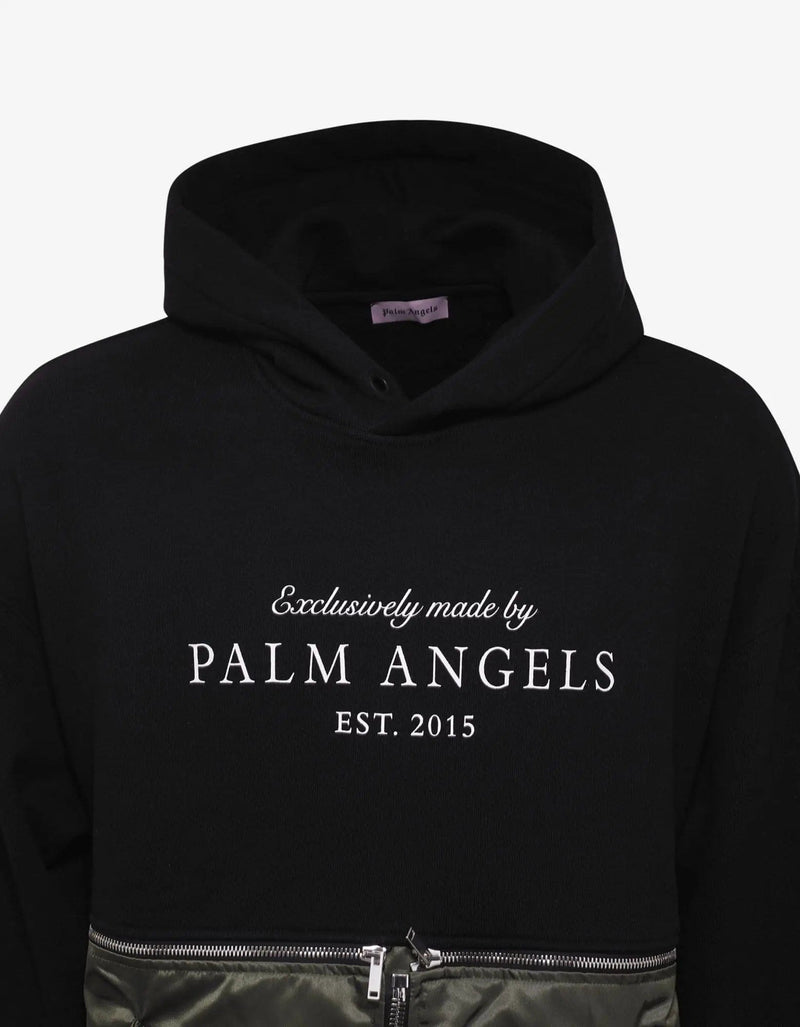 Palm Angels Palm Angels Black Hybrid Hoodie