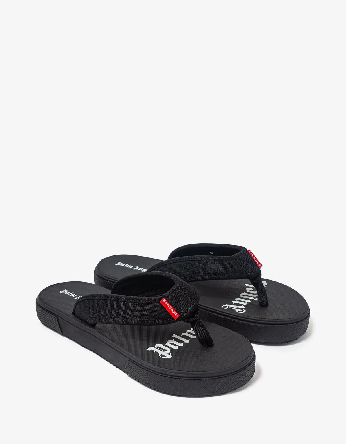 Palm Angels Palm Angels Black Logo Flip Flop Sandals