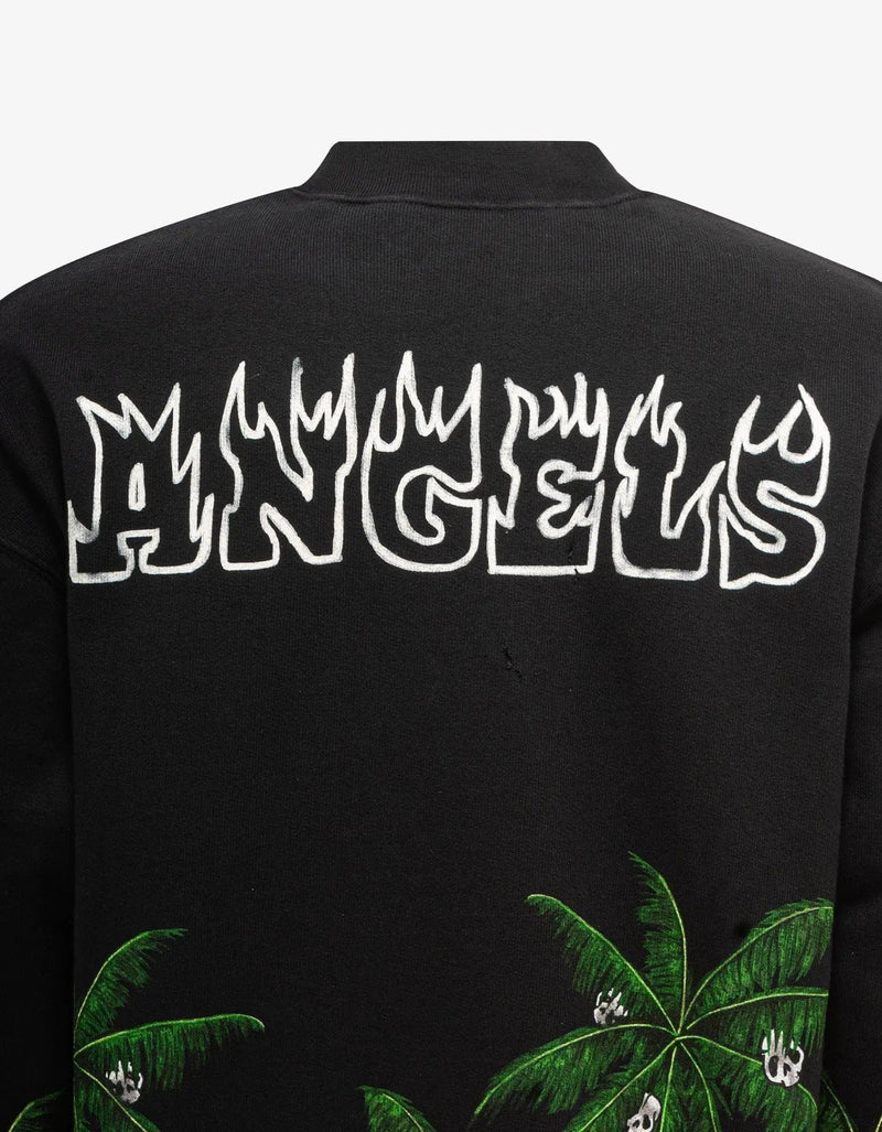 Palm Angels Palm Angels Black Palms & Skull Sweatshirt