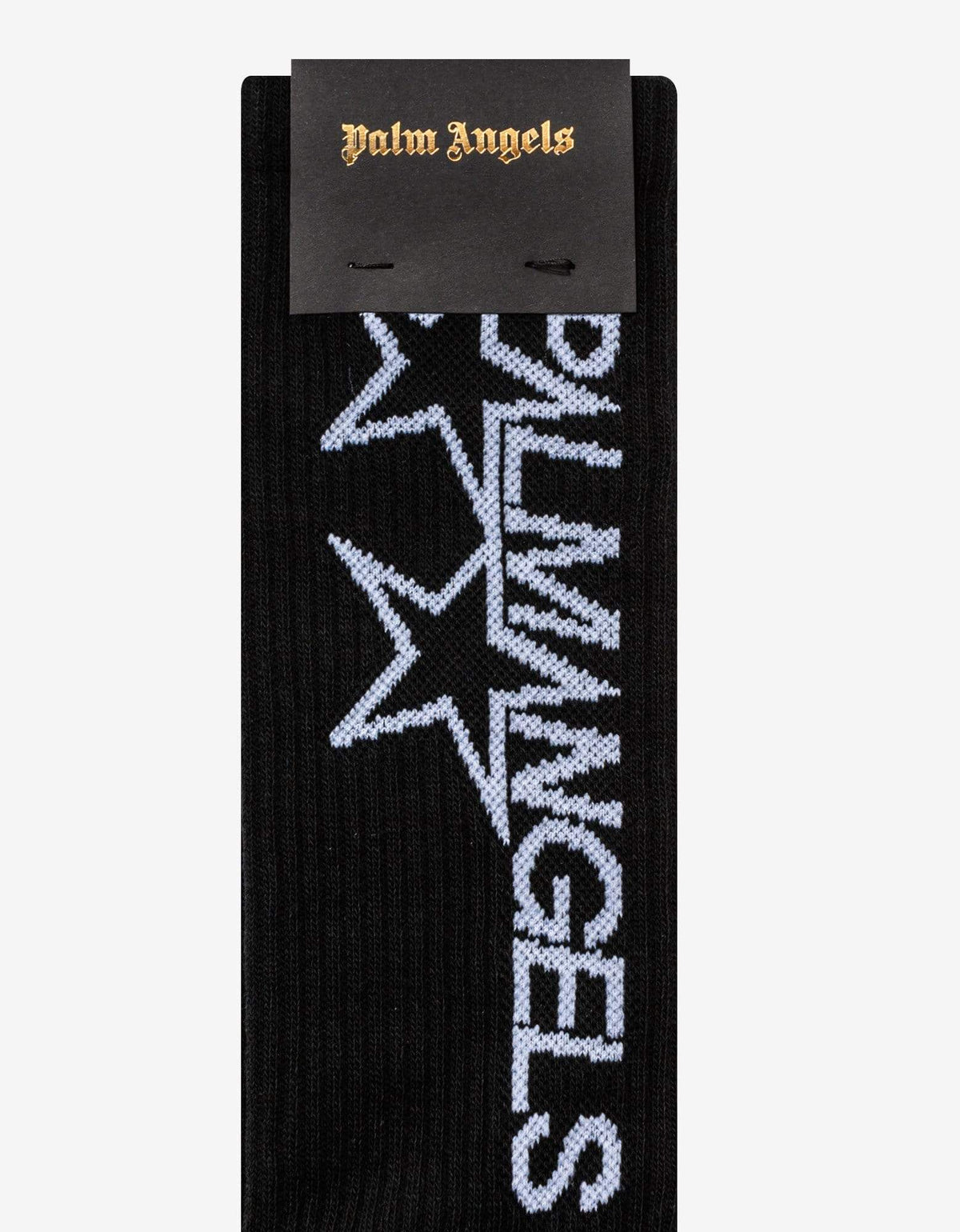 Palm Angels Palm Angels Black Racing Star Socks