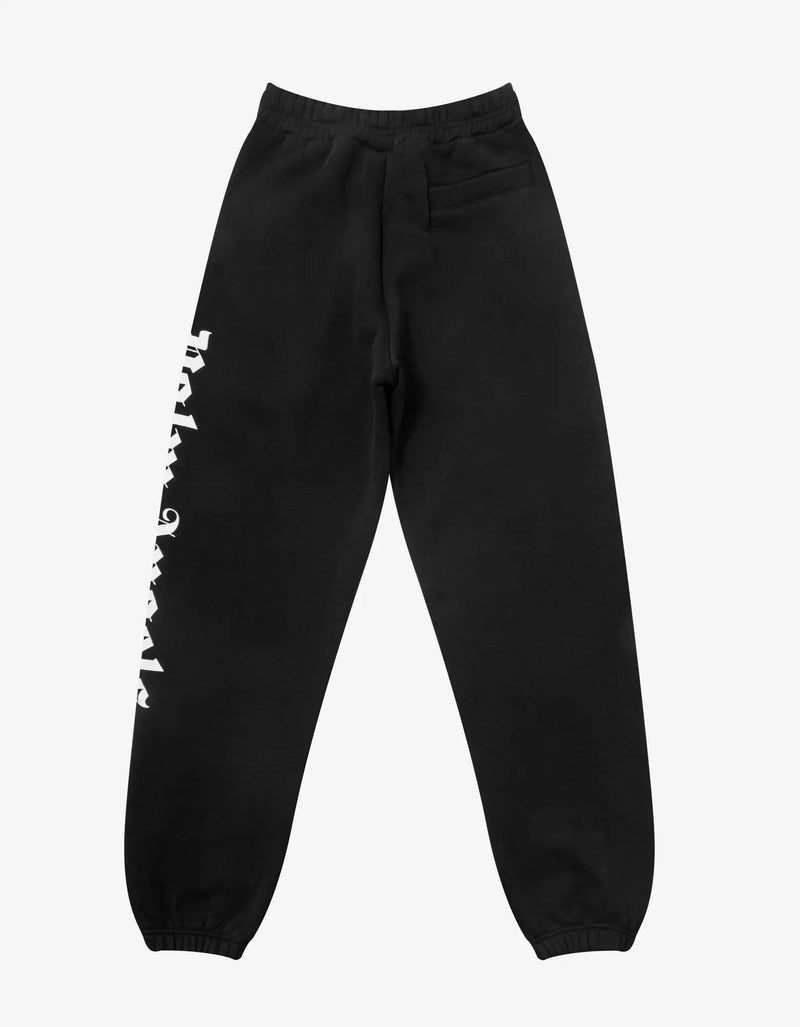 Palm Angels Palm Angels Black Side Logo Sweat Pants