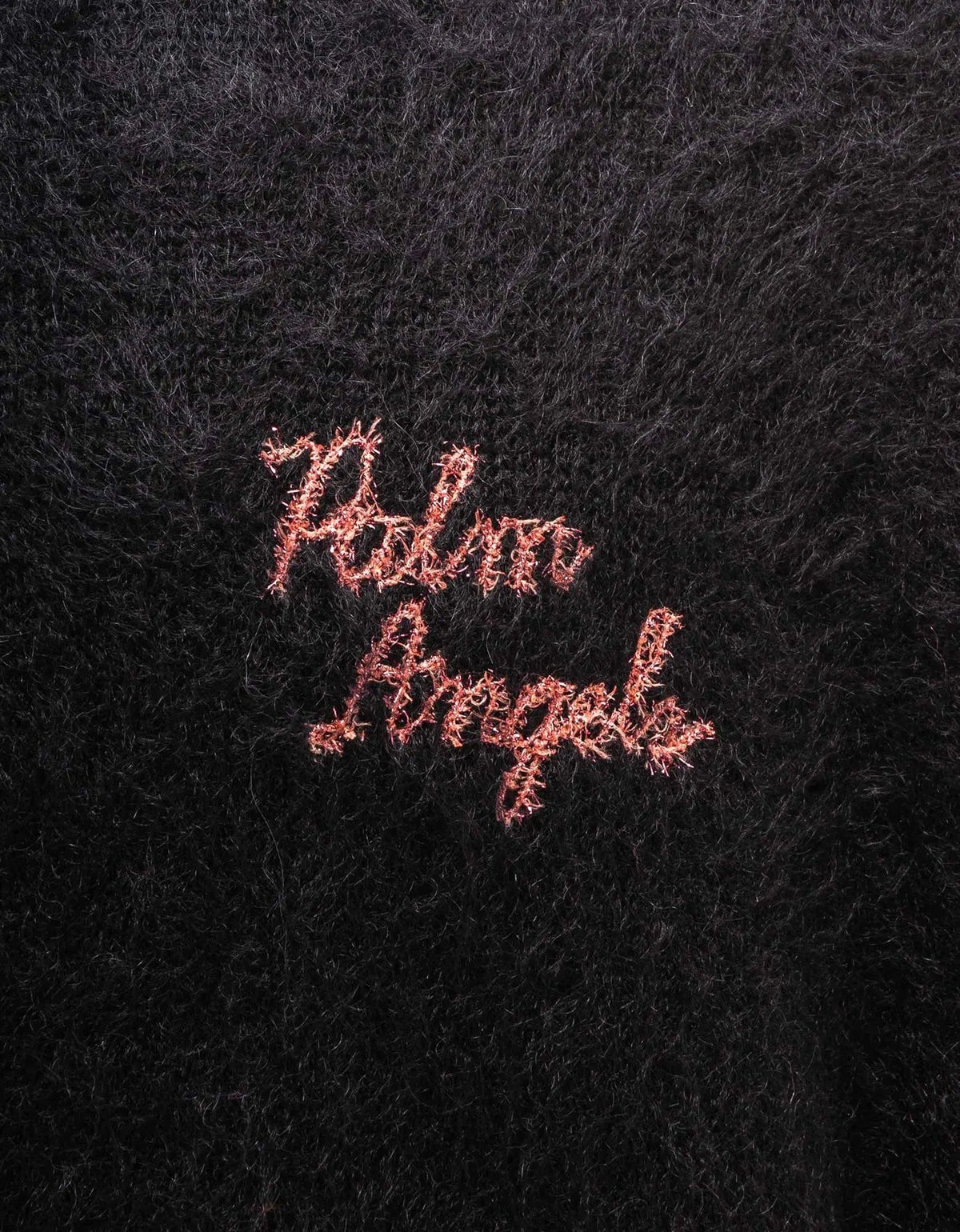 Palm Angels Palm Angels Black Sprayed Palm Intarsia Sweater