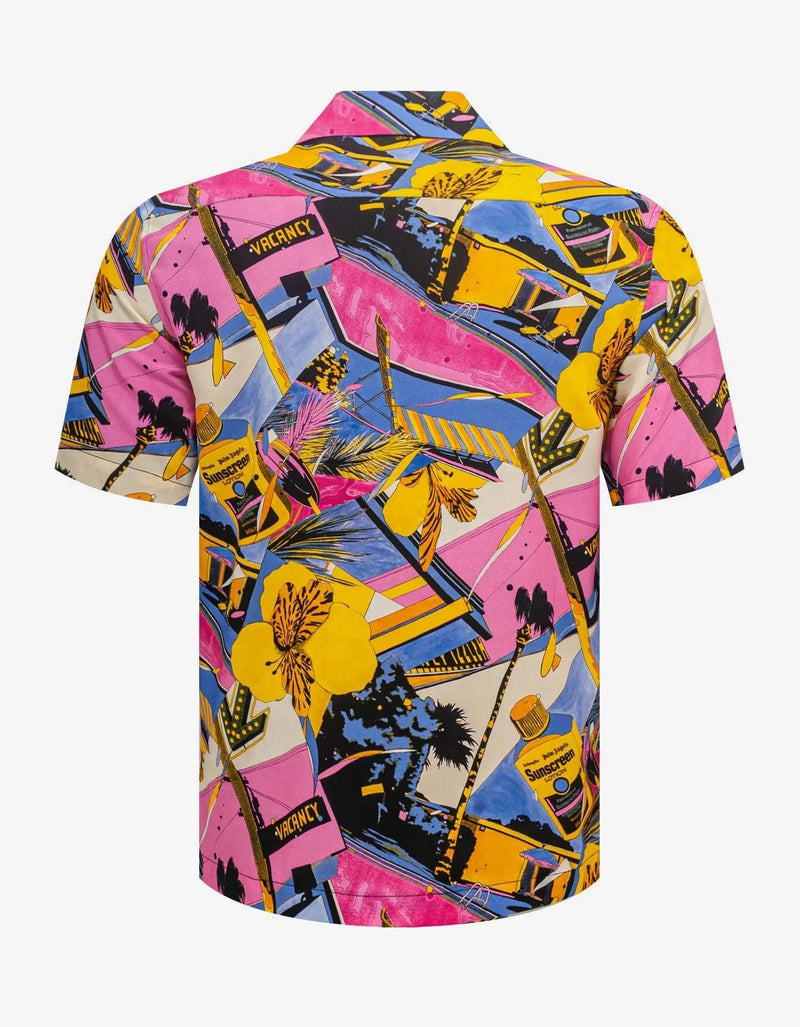 Palm Angels Palm Angels Miami Mix Print Bowling Shirt