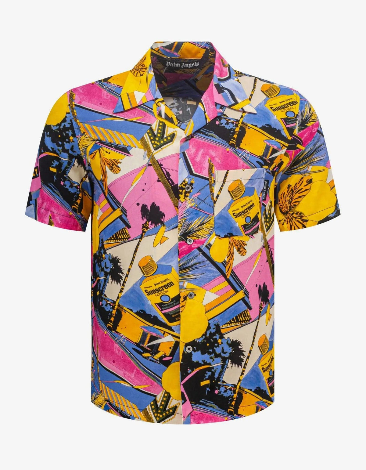 Palm Angels Palm Angels Miami Mix Print Bowling Shirt