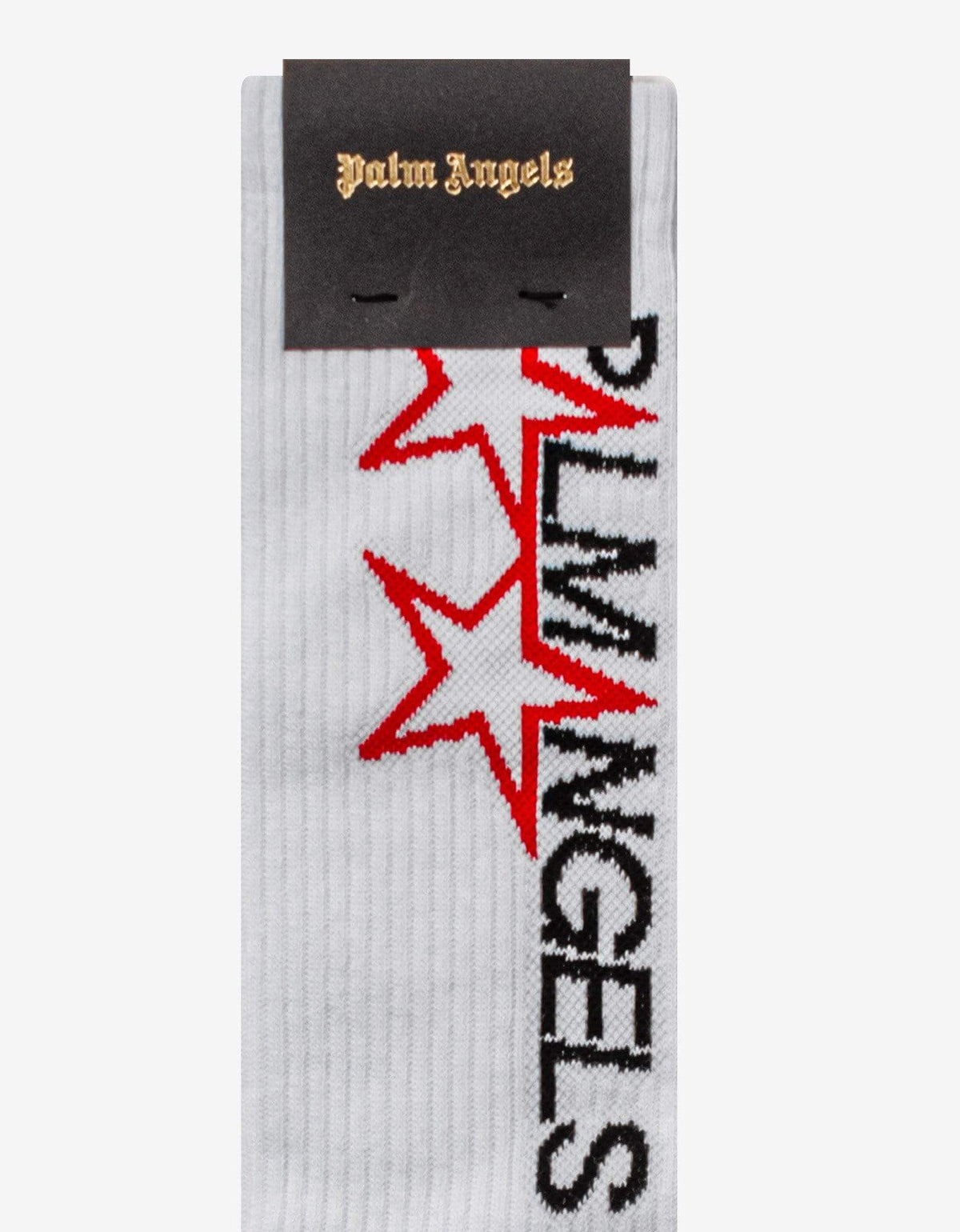 Palm Angels Palm Angels White Racing Star Socks